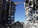 Russia-Ukraine War: A view shows a destroyed residential building in the city of Mariupol.(AFP) Russia-Ukraine War: A view shows a destroyed residential building in the city of Mariupol.(AFP)