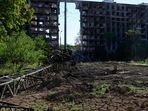 Russia-Ukraine War: A view shows a destroyed residential building in the city of Mariupol.(AFP) Russia-Ukraine War: A view shows a destroyed residential building in the city of Mariupol.(AFP)