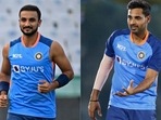 Harshal Patel and Bhuvneshwar Kumar are part of India's squad for the T20 World Cup.(AFP/ANI) Harshal Patel and Bhuvneshwar Kumar are part of India's squad for the T20 World Cup.(AFP/ANI)