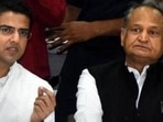 Rajasthan CM Ashok Gehlot with his former deputy Sachin Pilot. (File image)(HT_PRINT) Rajasthan CM Ashok Gehlot with his former deputy Sachin Pilot. (File image)(HT_PRINT)