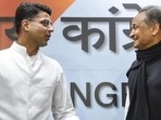 Rajasthan chief minister Ashok Gehlot (right) and former deputy chief minister Sachin Pilot. (File Photo)(HT_PRINT) Rajasthan chief minister Ashok Gehlot (right) and former deputy chief minister Sachin Pilot. (File Photo)(HT_PRINT)