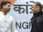 Rajasthan chief minister Ashok Gehlot (right) and former deputy chief minister Sachin Pilot. (File Photo)(HT_PRINT) Rajasthan chief minister Ashok Gehlot (right) and former deputy chief minister Sachin Pilot. (File Photo)(HT_PRINT)