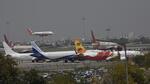 Aircraft at the Delhi airport. (Vipin Kumar/HT PHOTO) Aircraft at the Delhi airport. (Vipin Kumar/HT PHOTO)