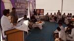 BSP national coordinator Akash Anand holding a meeting with the party’s Rajasthan unit leaders and office bearers in Jaipur on Monday. (SOURCED) BSP national coordinator Akash Anand holding a meeting with the party’s Rajasthan unit leaders and office bearers in Jaipur on Monday. (SOURCED)