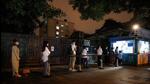 People line up to get a swab at a nucleic acid testing station, set up city-wide to trace possible Covid-19 outbreaks in Beijing, China. (REUTERS) People line up to get a swab at a nucleic acid testing station, set up city-wide to trace possible Covid-19 outbreaks in Beijing, China. (REUTERS)