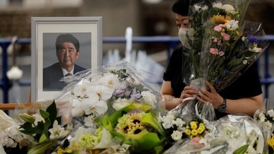 Shinzo Abe's State Funeral: Former Japanese prime minister Shinzo Abe was shot from behind by a former maritime self-defence force member. (Reuters) Shinzo Abe's State Funeral: Former Japanese prime minister Shinzo Abe was shot from behind by a former maritime self-defence force member. (Reuters)