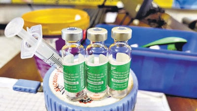Thane, India - July 28, 2022: The demand for Covishield vaccine increases due to its shortage, in Thane, Mumbai, India, on Thursday, July 28, 2022. (Praful Gangurde/HT Photo) (HT PHOTO) Thane, India - July 28, 2022: The demand for Covishield vaccine increases due to its shortage, in Thane, Mumbai, India, on Thursday, July 28, 2022. (Praful Gangurde/HT Photo) (HT PHOTO)