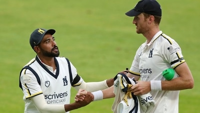 Mohammed Siraj for Warwickshire (Twitter) Mohammed Siraj for Warwickshire (Twitter)