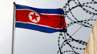 North Korea-China Relations: A North Korea flag. (Reuters)