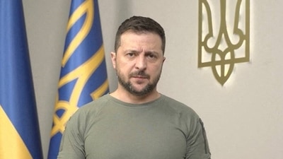 Ukraine's President Volodymyr Zelenskiy said on Sunday that heavy fighting is taking place with Russian forces in many places. (via REUTERS)