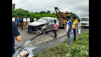 Spot photo on National Highway 48, where Cyrus Mistry and Jehangir Pandole died in a car accident on September 4, F (FILE PHOTO) Spot photo on National Highway 48, where Cyrus Mistry and Jehangir Pandole died in a car accident on September 4, F (FILE PHOTO)