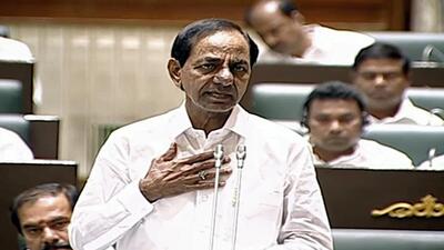 Telangana Rashtra Samithi president and chief minister K Chandrasekhar Rao’s latest announcement on increasing the reservations for Scheduled Tribes from 6 per cent to 10 per cent is being viewed as an attempt to score a point over the BJP ahead of the next year’s assembly election. (ANI) Telangana Rashtra Samithi president and chief minister K Chandrasekhar Rao’s latest announcement on increasing the reservations for Scheduled Tribes from 6 per cent to 10 per cent is being viewed as an attempt to score a point over the BJP ahead of the next year’s assembly election. (ANI)