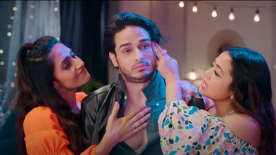 Dhanashree Verma, Priyank Sharma, and Neha Kakkar in the music video of O Sajna. Dhanashree Verma, Priyank Sharma, and Neha Kakkar in the music video of O Sajna.