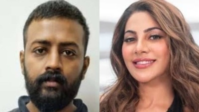 Conman Sukesh Chandrashekhar and actress Nikki Tamboli Conman Sukesh Chandrashekhar and actress Nikki Tamboli