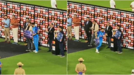 Virat Kohli after T20I series win against Australia(Twitter)