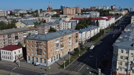 Shooting In Izhevsk: An aerial view shows the city of Izhevsk, Russia .(Reuters)