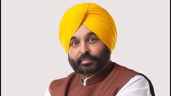 Punjab chief minister Bhagwant Mann chaired the cabinet meeting here on Monday. (HT File)