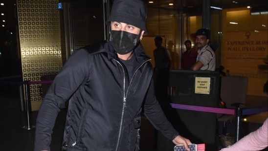 Ranbir Kapoor was spotted at the Mumbai airport early morning on Monday. He is riding high on the box office success of his film Brahmastra. He now has a film titled Animal in pipeline. (Varinder Chawla)