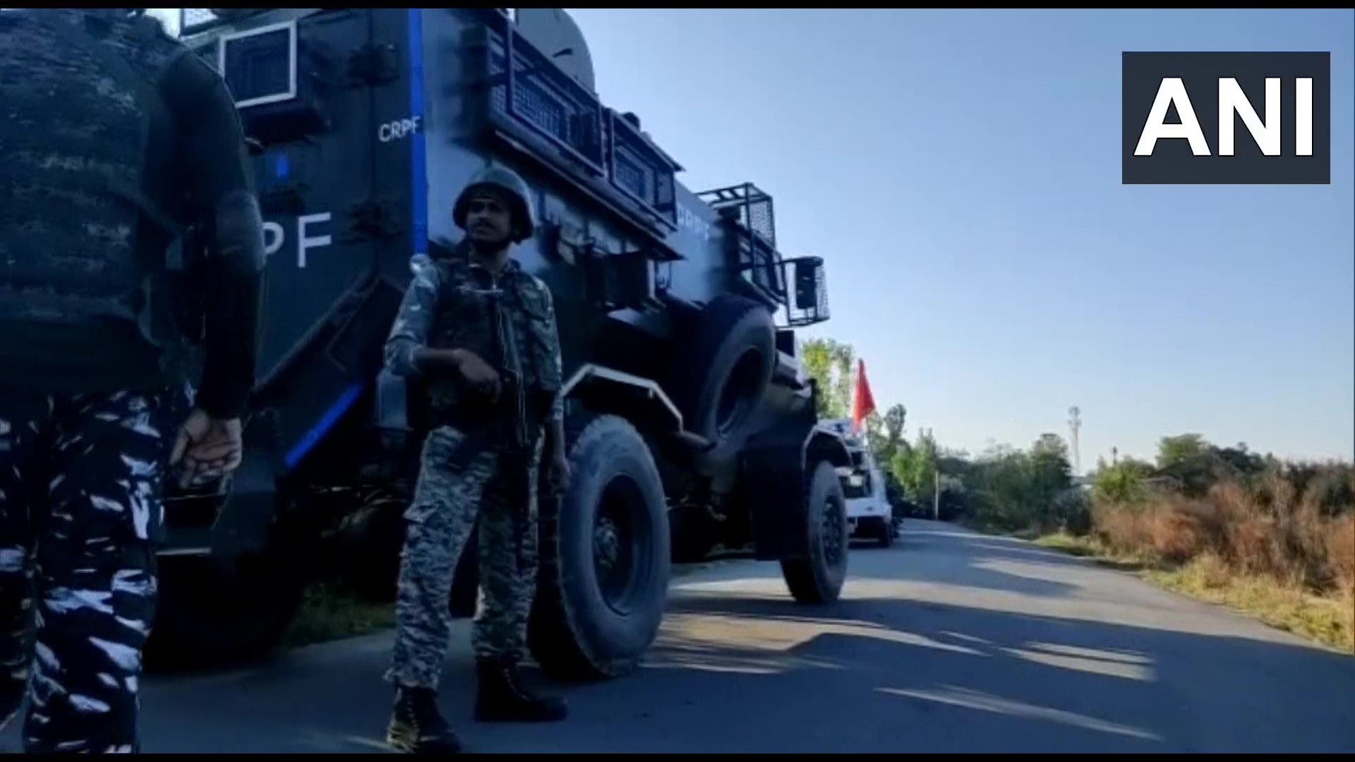 A search operation turned into an encounter when militants opened fire. (ANI Twitter) A search operation turned into an encounter when militants opened fire. (ANI Twitter)
