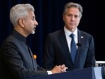India's Foreign Minister Subrahmanyam Jaishankar speaks during a press conference with Secretary of State Antony Blinken at the State Department in Washington, Tuesday. India's Foreign Minister Subrahmanyam Jaishankar speaks during a press conference with Secretary of State Antony Blinken at the State Department in Washington, Tuesday.