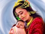Bharti Singh as Yashoda and Laksh Limbachiya as little Kanha. Bharti Singh as Yashoda and Laksh Limbachiya as little Kanha.