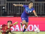 Sunil Chhetri in action(Twitter/@IndianFootball) Sunil Chhetri in action(Twitter/@IndianFootball)