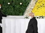Shinzo Abe State Funeral: Prime Minister Narendra Modi pays respect during the state funeral for Japan's former prime minister Shinzo Abe.