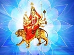Maa Chandraghanta is worshipped on the third day of Navratri.(Pinterest) Maa Chandraghanta is worshipped on the third day of Navratri.(Pinterest)
