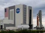 NASA's giant Artemis 1 moon rocket is rolled back to the Vehicle Assembly Building off its lauchpad, after postponing the much-anticipated mission a third time due to the arrival of Hurricane Ian and other technical problems.(REUTERS)