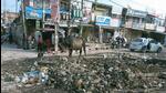 Garbage dumped on roads by the Manesar NH 48 main bus stand due to strike by MCM workers. (HT Photo) Garbage dumped on roads by the Manesar NH 48 main bus stand due to strike by MCM workers. (HT Photo)