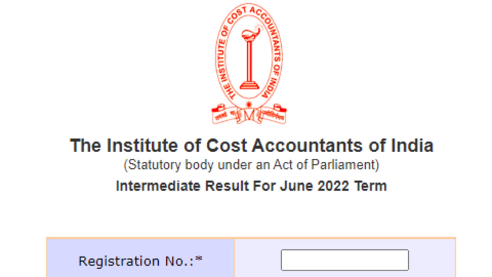 ICMAI CMA Inter and Final June 2022 term final results declared, direct link
