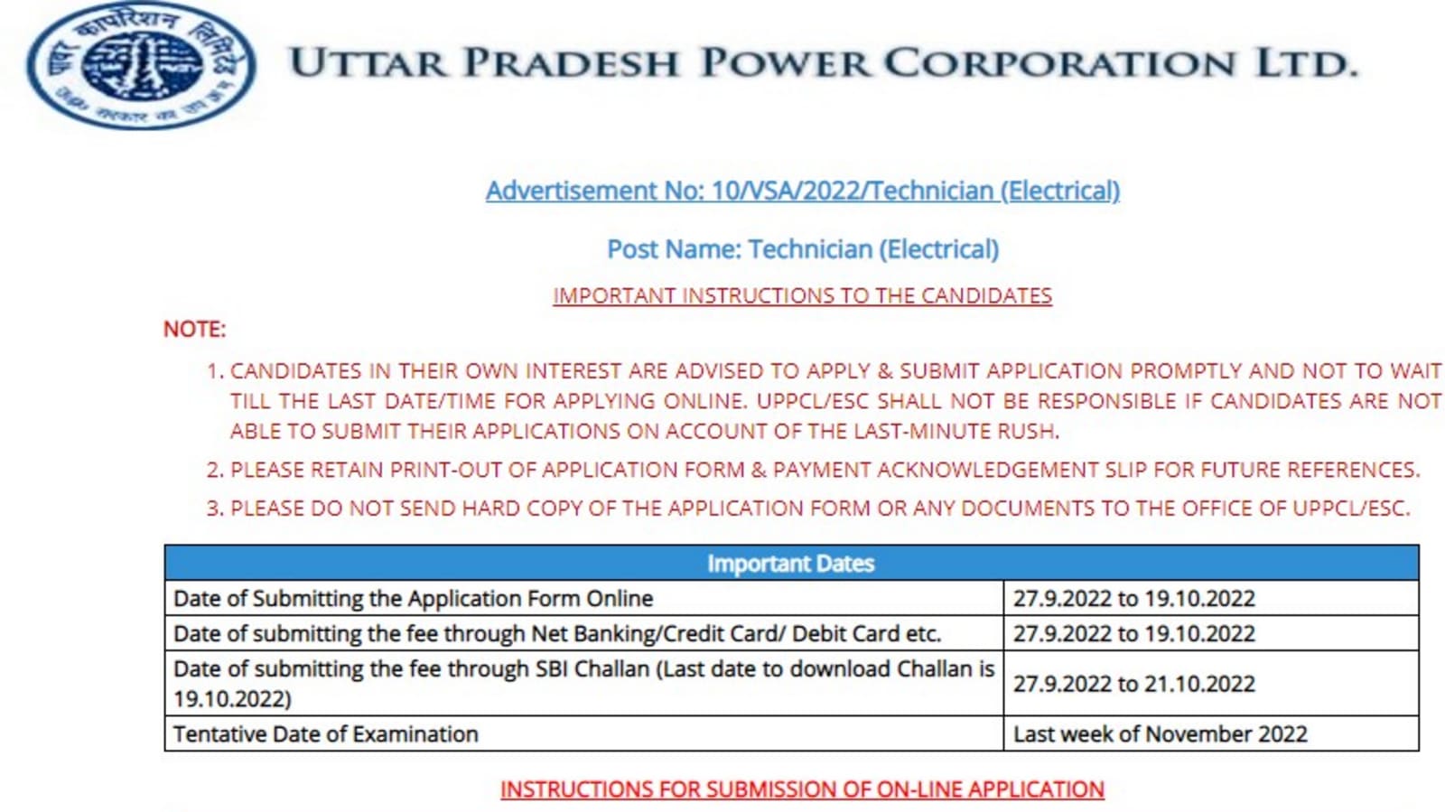 UPPCL technician vacancy: Registration begins for 357 posts, know how to apply