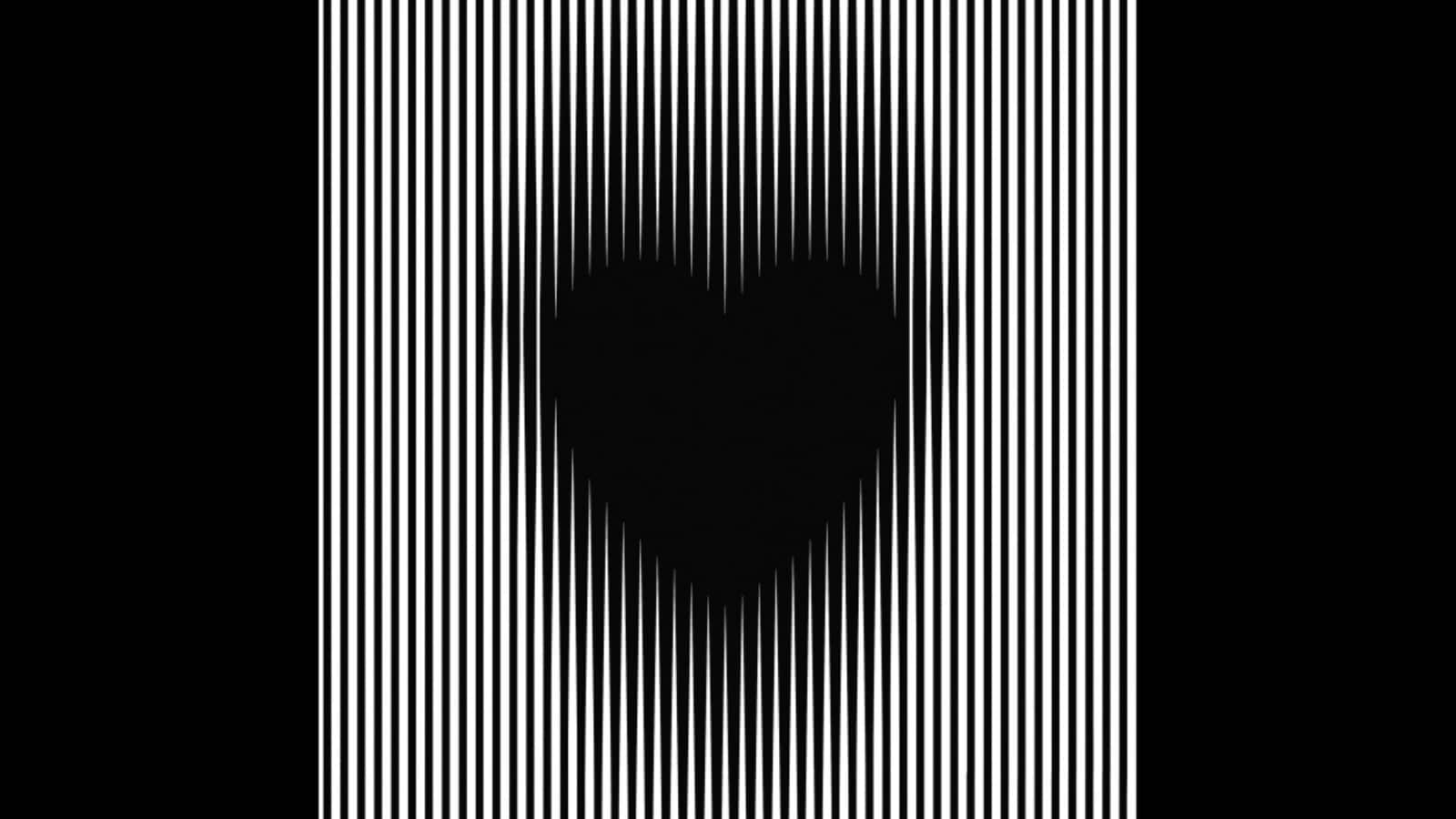 Optical Illusion: Does this black heart keep getting bigger or ...