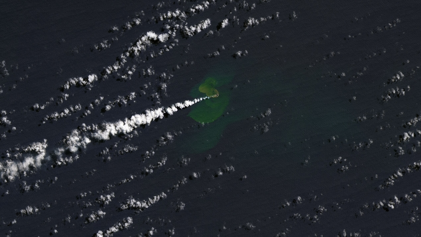 NASA’s latest discovery is a small island from an underwater volcano in Pacific