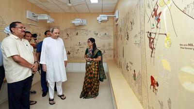 Odisha chief minister Naveen Patnaik at the State Tribal Museum in Bhubaneswar on Monday. (ANI Photo) Odisha chief minister Naveen Patnaik at the State Tribal Museum in Bhubaneswar on Monday. (ANI Photo)