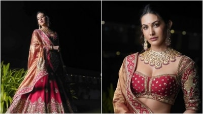 Amyra Dastur’s fashion diaries manage to make us drool on a regular basis. The actor keeps slaying fashion goals of all kinds with snippets from her fashion photoshoots. Be it a casual ensemble or an ethnic attire, Amyra can do it all and make any attire look better. A few days back, Amyra walked for a fashion show and shared a few glimpses of her look. (Instagram/@amyradastur93) Amyra Dastur’s fashion diaries manage to make us drool on a regular basis. The actor keeps slaying fashion goals of all kinds with snippets from her fashion photoshoots. Be it a casual ensemble or an ethnic attire, Amyra can do it all and make any attire look better. A few days back, Amyra walked for a fashion show and shared a few glimpses of her look. (Instagram/@amyradastur93)