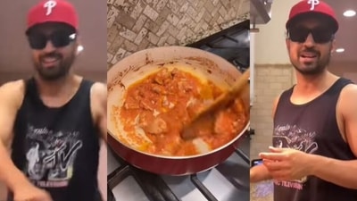 Diljit Dosanjh took his fans inside his kitchen as he prepared 'kaatilana khatrnak chicken'. Diljit Dosanjh took his fans inside his kitchen as he prepared 'kaatilana khatrnak chicken'.