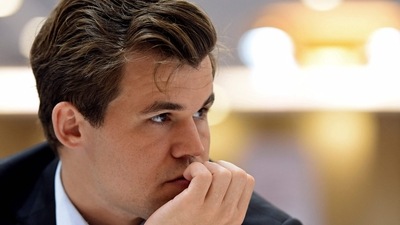 Magnus Carlsen in action during a chess match. (AFP) Magnus Carlsen in action during a chess match. (AFP)