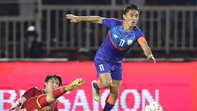 Sunil Chhetri in action (Twitter/@IndianFootball) Sunil Chhetri in action (Twitter/@IndianFootball)