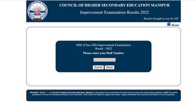 Manipur HSC 2022 improvement exam result released at manresults.nic.in Manipur HSC 2022 improvement exam result released at manresults.nic.in