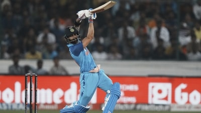Virat Kohli bats during the third T20 cricket match between India and Australia (AP) Virat Kohli bats during the third T20 cricket match between India and Australia (AP)