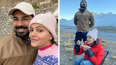 Rubina Dilaik with Abhinav Shukla. Rubina Dilaik with Abhinav Shukla. 