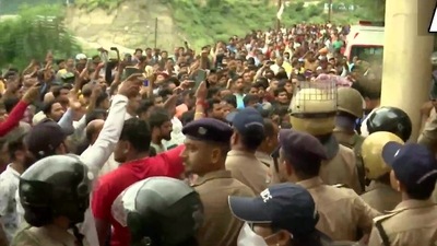 Uttarakhand teen murder: Huge stir was reported outside mortuary where body was kept. (File image) ((ANI) ) Uttarakhand teen murder: Huge stir was reported outside mortuary where body was kept. (File image) ((ANI) )