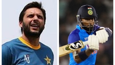 Shahid Afridi and Hardik Pandya Shahid Afridi and Hardik Pandya