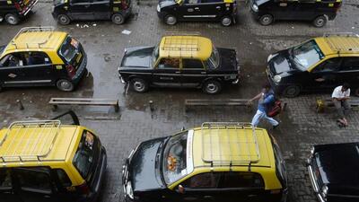 IMumbai’s taxi union said the government panel recommended  ₹29 for the first 1.5km of a trip but they agreed to settle for Re 1 less at the minister’s request (AFP File Photo)