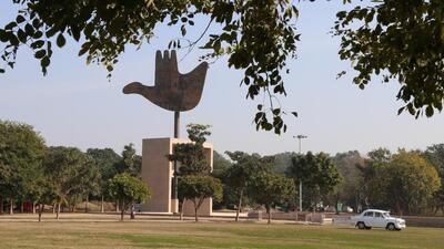 Punjab human rights panel sought a report on the cave-in at a Sector 33 park from Chandigarh MC chief. (HT File) Punjab human rights panel sought a report on the cave-in at a Sector 33 park from Chandigarh MC chief. (HT File)