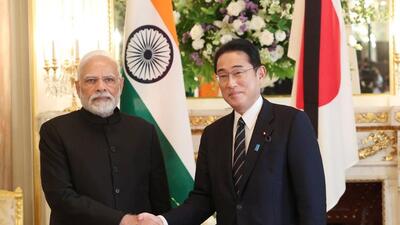 The two leaders held a bilateral meeting on Tuesday morning, ahead of the state funeral for Abe. (Twitter | Narendra Modi) The two leaders held a bilateral meeting on Tuesday morning, ahead of the state funeral for Abe. (Twitter | Narendra Modi)