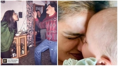 Priyanka Chopra shared a collage on the occasion of Daughter's Day.&nbsp;