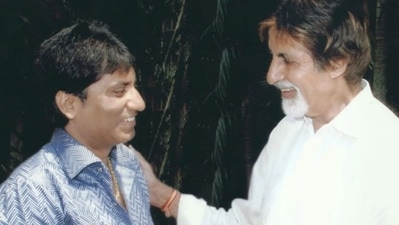 When Raju Srivastava met Amitabh Bachchan. When Raju Srivastava met Amitabh Bachchan.