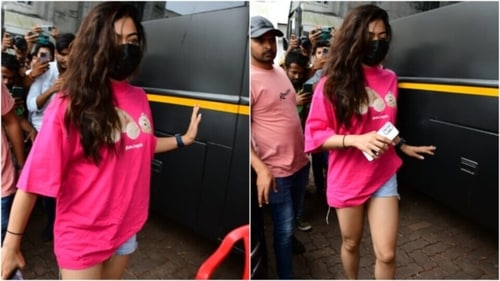 Rashmika Mandanna looked pretty as ever. (HT Photos/Varinder Chawla)